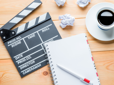 Hand writing on script